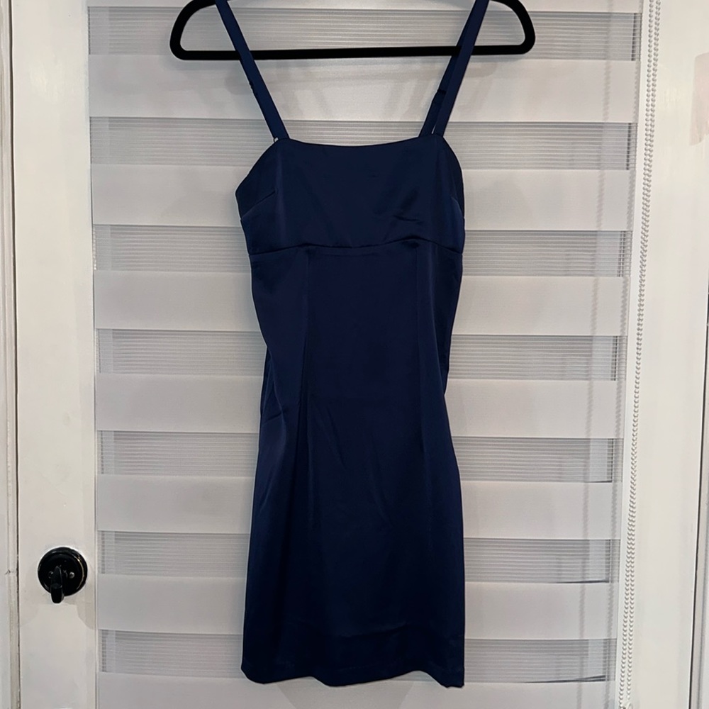 Navy mini dress